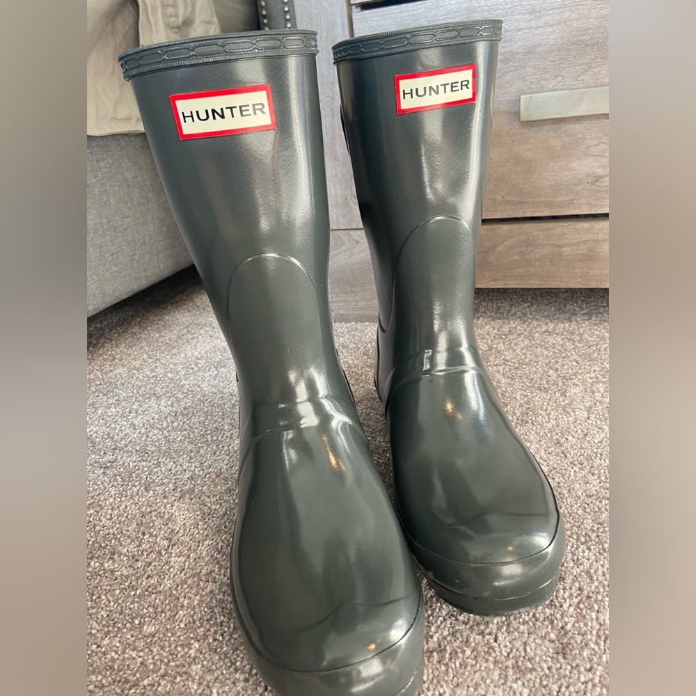 Hunter – Original Short Adjustable Back Gloss Waterproof Rain Boot